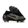 Nike Mercurial Superfly VIII Elite DF FG Shadow - Svart Guld Silver