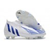 adidas Predator Edge + FG Diamond Edge - Vit Blå