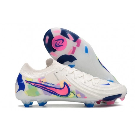 Nike Phantom Luna 2 Elite L FG Vit Rosa Blå