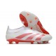 Adidas Predator Elite Laceless FG Vit Röd 