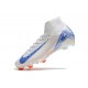 Nike Air Zoom Mercurial Superfly 10 Elite FG Blueprint Vit Blå