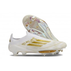 Fotbollsskor adidas F50+ FG Vit Guld