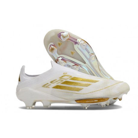 Fotbollsskor adidas F50+ FG Vit Guld