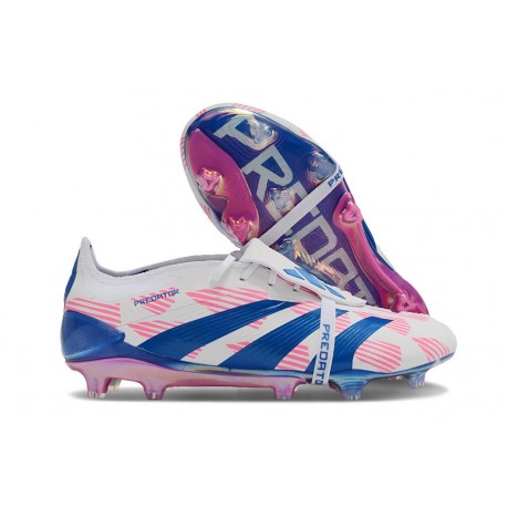 Adidas Predator Elite Fold Over Fg Fotbollsskor Reemergence -Vit Blå Rosa