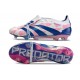 Adidas Predator Elite Fold Over Fg Fotbollsskor Reemergence -Vit Blå Rosa