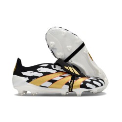 Adidas Predator Elite Fold Over Fg Fotbollsskor Svart Vit Guld