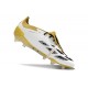 Adidas Predator Elite Fold Over Fg Fotbollsskor Vit Guld Silver