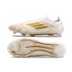 adidas F50 Elite Snörlös FG Vit Guld