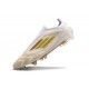 adidas F50 Elite Snörlös FG Vit Guld