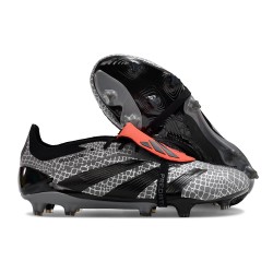 Adidas Predator Elite Foldover Tongue Fg Svart Grå Röd