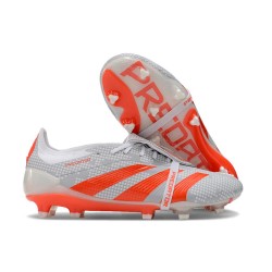 Adidas Predator Elite Foldover Tongue Fg Grå Röd 