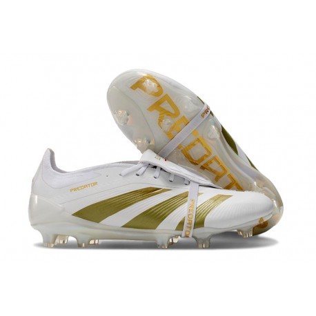 Adidas Predator Elite Foldover Tongue Fg Vit Guld