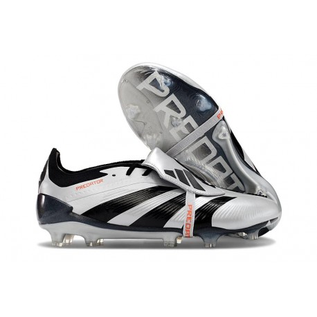 Adidas Predator Elite Foldover Tongue Fg Silver Svart