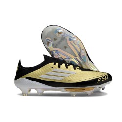 adidas F50+ Elite FG Guld Svart Vit