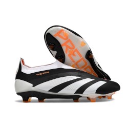 Adidas Predator Elite Laceless FG Svart Vit Orange