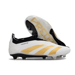 Adidas Predator Elite Laceless FG Vit Guld