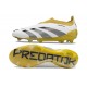 Adidas Predator Elite Laceless FG Vit Svart Guld