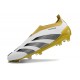 Adidas Predator Elite Laceless FG Vit Svart Guld