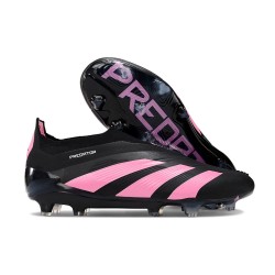 Adidas Predator Elite Laceless FG Svart Rosa