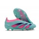 Adidas Predator Elite Laceless FG Blå Rosa