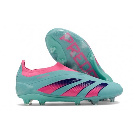 Adidas Predator Elite Laceless FG Blå Rosa