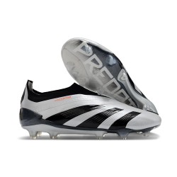 Adidas Predator Elite Laceless FG Silver Svart Röd