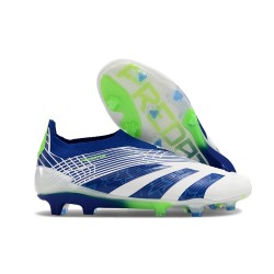 Adidas Predator Elite Laceless FG Vit Blå Grön