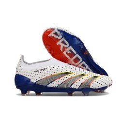 Adidas Predator Elite Laceless FG Vit Grå 