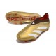 Adidas Predator Elite Laceless FG Guld Vit Röd