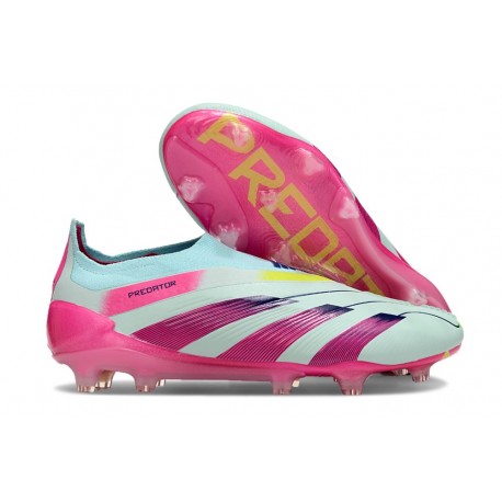 Adidas Predator Elite Laceless FG Blå Rosa