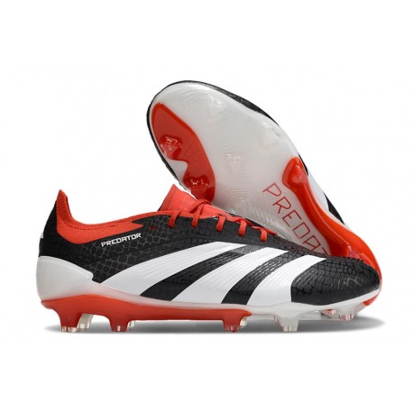 Fotbollsskor Adidas Predator Elite FG Solar Energy Svart Vit Röd