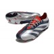 Fotbollsskor Adidas Predator Elite FG Silver Svart Röd