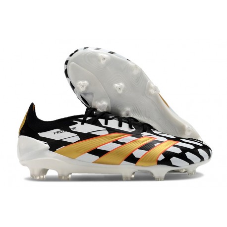 Fotbollsskor Adidas Predator Elite FG Svart Vit Guld