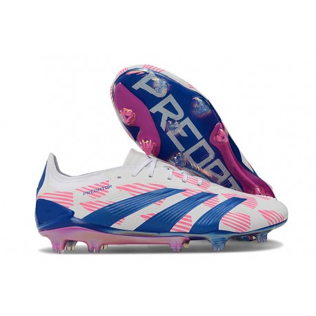 Fotbollsskor Adidas Predator Elite FG Reemergence -Vit Blå Rosa