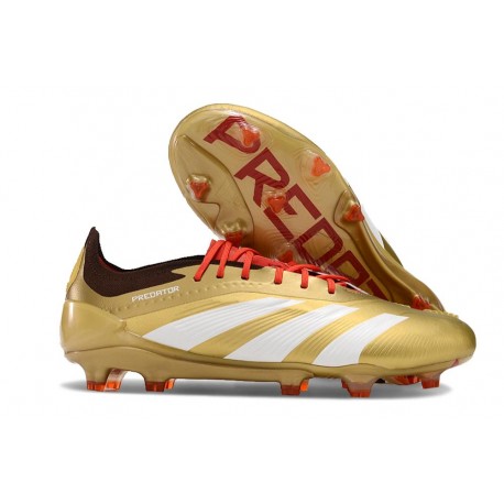 Fotbollsskor Adidas Predator Elite FG Guld Vit Röd