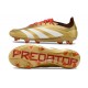 Fotbollsskor Adidas Predator Elite FG Guld Vit Röd