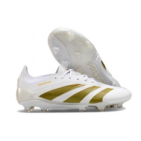 Fotbollsskor Adidas Predator Elite FG Vit Guld