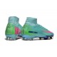 Nike Zoom Mercurial Superfly X Elite FG Cosmic Speed 2 - Turkos Svart Limited Edition