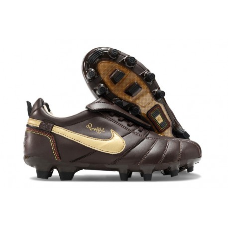 Fotbollsskor Nike Tiempo Legend 10 Elite FG Brun Guld