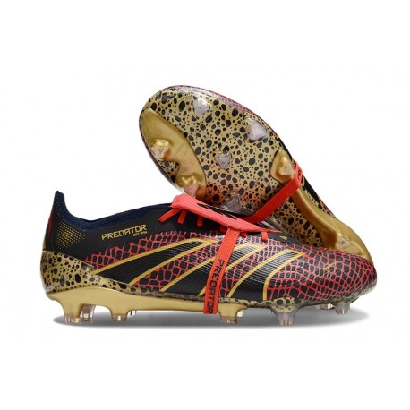 Fotbollsskor Adidas Predator Elite FT Fg Year Of The Snake - Röd Guld Svart